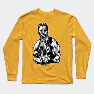 Arnie Commando Chopper Predator Terminator! Long Sleeve T-Shirt